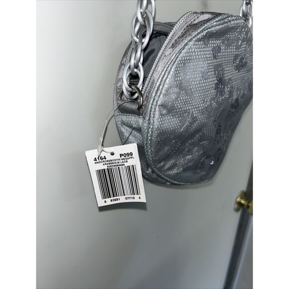 Le sportsac Silver sequins Round Small Crossbody NWT - Picture 2 of 16